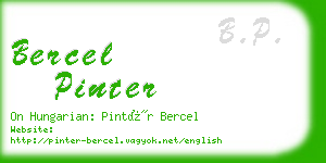 bercel pinter business card